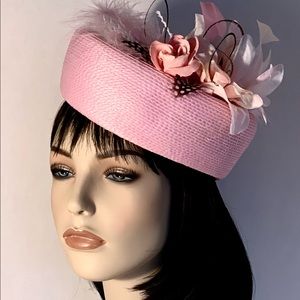 PINK SPRING PILLBOX HAT
